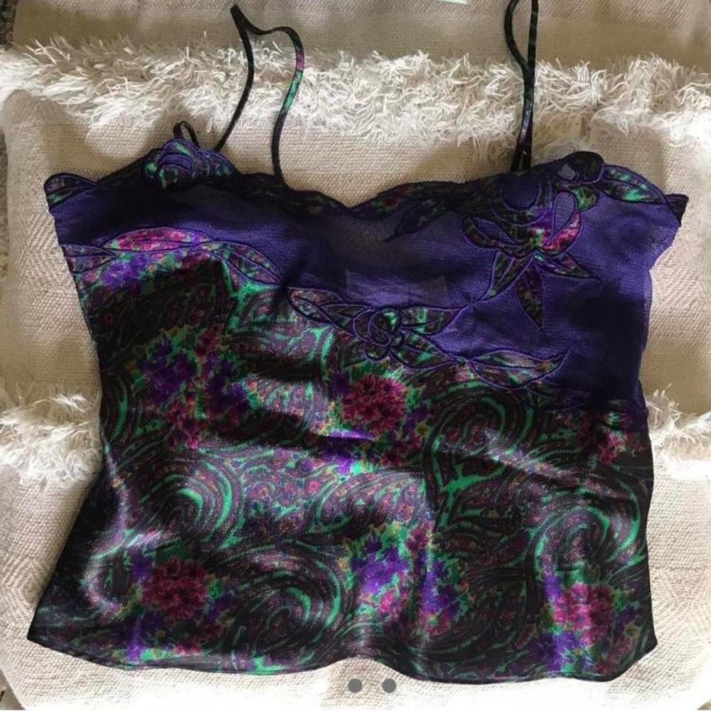 vintage Victoria’s Secret gold label cami top